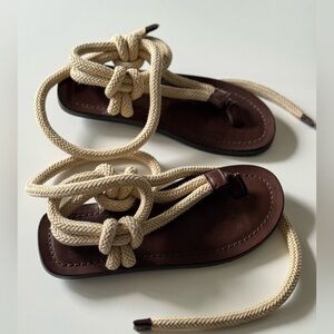 ‼️SOLD‼️Ysl Nu Pieds rope sandals